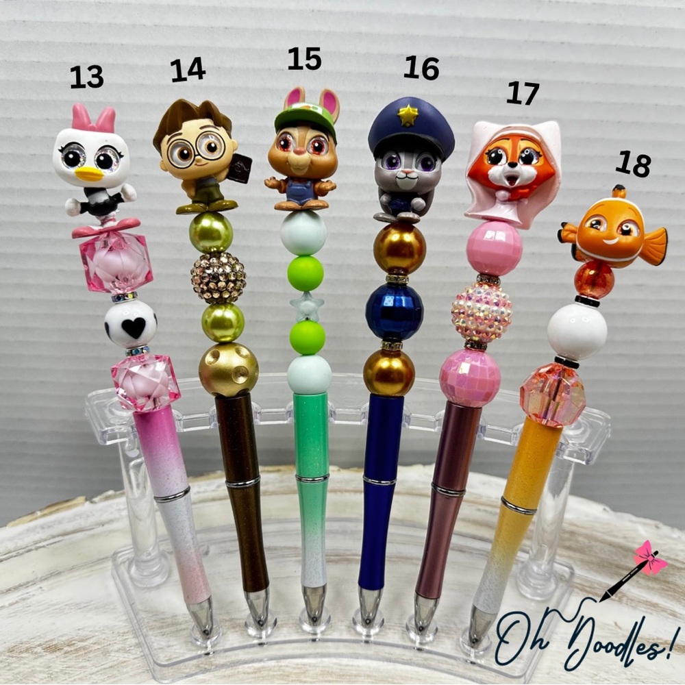 Disney Doorable Pens + 1 Ink Refill Included - 1 Pen, You’re Choice (Set #13-18)
